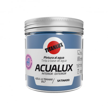 Pintura Manualid. Al Agua 75 Ml Az/ultramar Satin. Acualux T