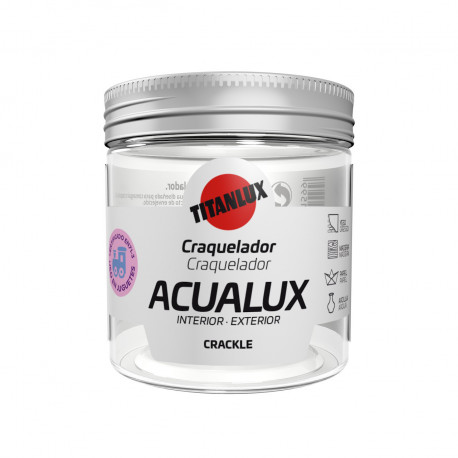 Barniz Manualid. Al Agua 75 Ml Inc. Brillante Acualux Craque