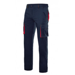 Pantalon Trabajo 34  16%pol46%alg38%emet Negro/rojo Stretch