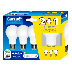 Lampara Ilumin Estan Led Garza E27 12w 1060lm 6500k 3 Pz