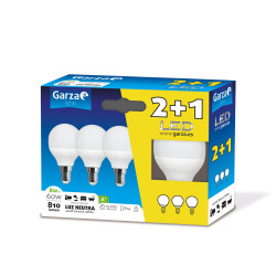 Lampara Ilumin Esf. Led Garza E14 8w 810lm 4000k 3 Pz