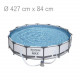 Piscina Pvc 427x107cm Cart Bestway Gr Steel Pro Max Circ 569