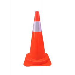 Cono SeÑalizacion Una Banda 75cm Reflectante Pvc Nivel