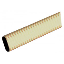 Tubo Armario Ovalado Oro 4 Mt 30x15 Mm