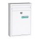 Buzon Exterior Acero Blanco 32x22x8 Cm