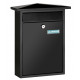 Buzon Exterior Acero Negro 37x31x10cm