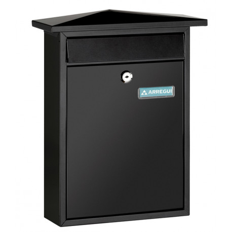 Buzon Exterior Acero Negro 37x31x10cm