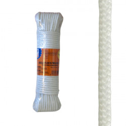 Cuerda Nylon Trenzado 4 Mm Bco 10 M