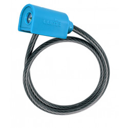 Cable Seguridad Bici Azul 65 Cm