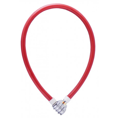 Candado Cable Bici Combi Rojo 60 Cm
