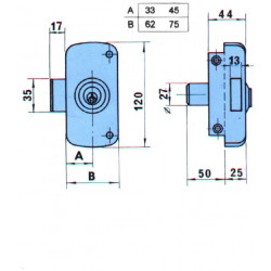 Cerradura Sobreponer 70 I