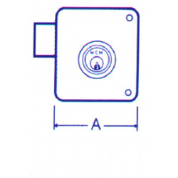 Cerradura Sobrep Pint Dcha 100 D