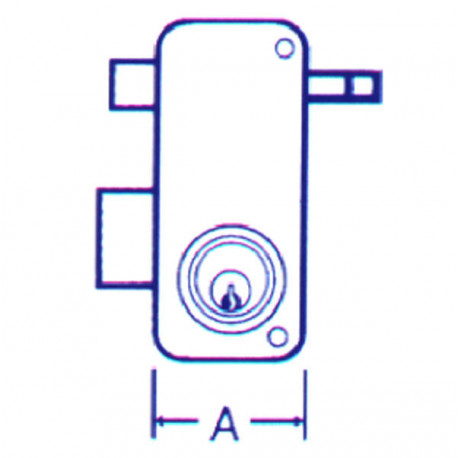 Cerradura Sobreponer Izda 70 I