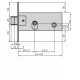 Cerradura Embutir Met Hn Oval 57 Mm