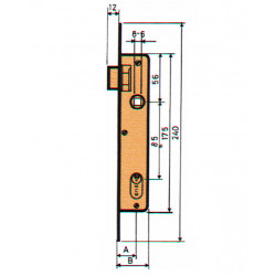 Cerradura Embutir P/met 1/2cil