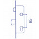 Cerradura Emb Met Inox Rodill 25 Mm