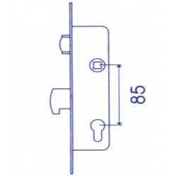 Cerradura Emb Met Inox Rodill 25 Mm