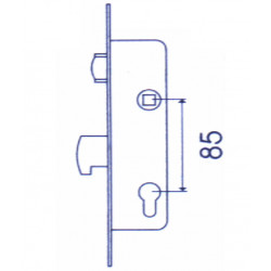 Cerradura Emb Met Inox Rodill 30 Mm