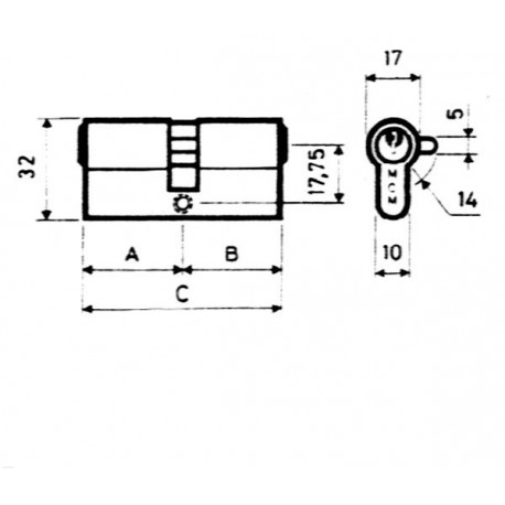 Bombillo Laton 40x40 Mm