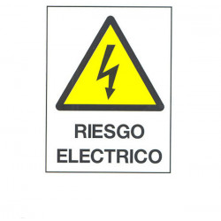 SeÑal Fija Pvc Riesgo Electric 40x30 Cm