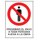 SeÑal Fija Prohibido Pers Ajena 40x30 Cm