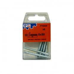 Tornillo Ensamblar Zn C/6 Pzs 5x50 Mm