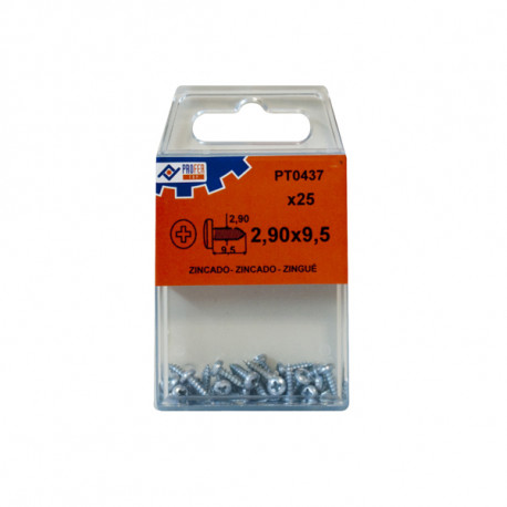 Tornillo R/chap C/alom Zn C/9 4,80x25