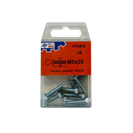 Tornillo Din933 C/exag Zn C/7 6x30 Mm