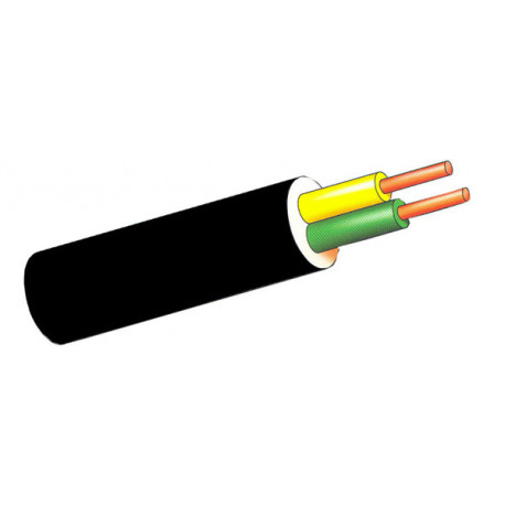 Cable Manguera Negra 100m 2x1,5 Mm