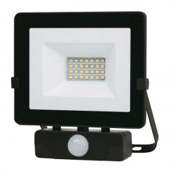 Foco Led Negro Ip65 C/sensor 20 W