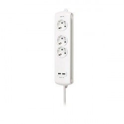 Base Combi 3 Tomas + 2 Usb 16 A