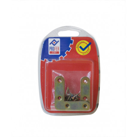 Escuadra Plana Bicrom Bl 8 Pzs 50x50 Mm