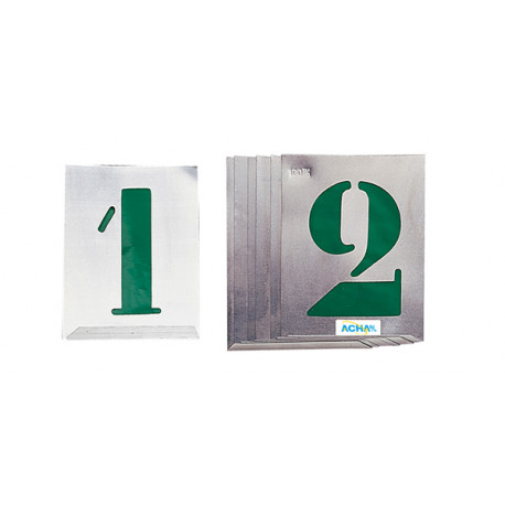 Numeros Rotular Aluminio Jgo 40 Mm