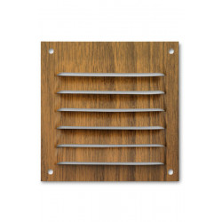Rejilla Madera Oscura Blister 10x10 Cm
