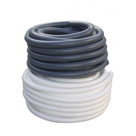 Tubo Sanita Pvc Flex 32mm Gris R/25 M