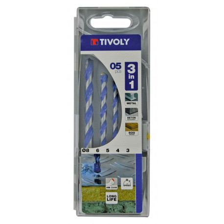 Brocas Multimaterial Jgo. 5 3-8 Mm