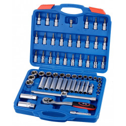 Llave Vaso Jgo 61 Pz+carraca 3/8