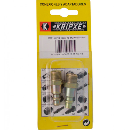 Adaptador Macho Enchufe R. B.2 1/4'