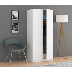 Armario Blanco 2 Puertas 180x81x52