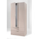 Armario 2puertas+2cajon.roble 180x81x52