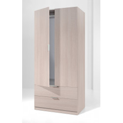 Armario 2puertas+2cajon.roble 180x81x52