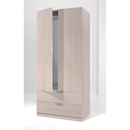 Armario 2puertas+2cajon.roble 180x81x52