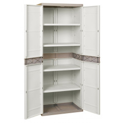Armario Resina 2 Puertas 4 Bal 70x44x176