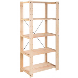 Estanteria Madera Lamas 5/b 175x43x77