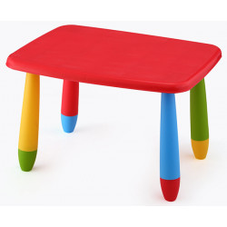 Mesa Infantil Rectangular Roja 73x58x48