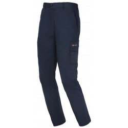 Pantalon Algodon Stretch Azul Xxl