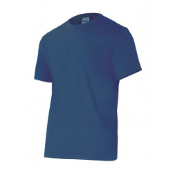 Camiseta Algodon M/cor Azulina M