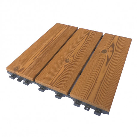 Loseta Madera Termotratada Pack 6 Uds 30x30x2.5