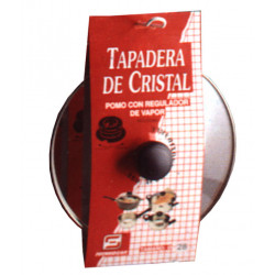 Tapa Cristal C/regulador Vapor 28 Cm