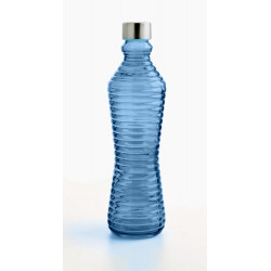 Botella Vidrio Azul Rustik 1 L